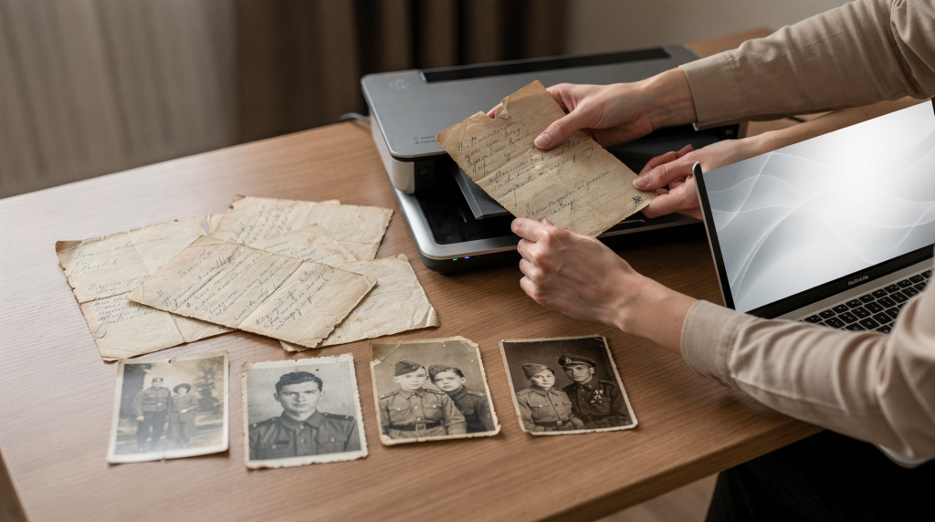 Оцифровка фронтовых писем и фотографий для сохранения памяти